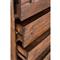 Atlas Rustic Lodge Brown Acacia Wood 5 Drawer Tall Chest Dresser
