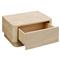 Rex Coastal Light Brown Oak Wood 1 Drawer Nightstand