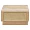 Rex Coastal Light Brown Oak Wood 1 Drawer Nightstand