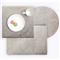 Tanner Rustic Grey Hide Round Placemat - Set of 2