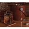 Bristol Rustic Lodge Brown Leather Ice Bucket with Tong