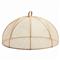 Rachel Beige Woven Sinamay Round Serveware Food Cover - Set of 2