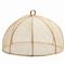 Rachel Beige Woven Sinamay Round Serveware Food Cover - Set of 2