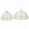 Rachel Coastal Beige Sinamay Small Food Cover - Set of 4