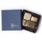 Zachary Hollywood Regency Gold Brass Cube Card Holder - Set of 4