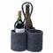 Voru Coastal Beach Blue Abaca Wine Bottle Holder