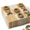 Tic Tac Toe Regency Brown Bone  Flat Board Game Set