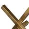 Hollywood Regency Brass Iron Intersecting Decorative Sculpture