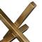 Hollywood Regency Brass Iron Intersecting Decorative Sculpture