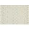 Atarah Modern Classic Blue Accent Cream Wool Shag Rug - 4&#39;x6&#39;