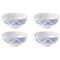 Transatlantica Global Bazaar Blue Porcelain Soup Bowl - Set of 4