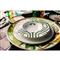 Amazonia Global Bazaar Green Porcelain Pasta Plate - Set of 4