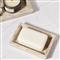 Pigeon and Poodle Athlone Modern Classic Beige Marble Soap Dish