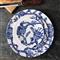 Arcadia Costal Beach Blue Floral Porcelain Dinner Plate