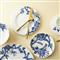 Arcadia Costal Beach Blue Floral Porcelain Dinner Plate