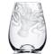 Lucy Coastal Beach Clear Stemless Wine Glass - Set of 2