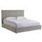 Veena Modern Grey Performance Upholstered White Wood Wall Tufted Bed - Queen