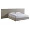 Veena Modern Grey Performance Upholstered White Wood Wall Tufted Panel Bed - Queen