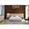 Veena Modern Grey Performance Upholstered White Wood Wall Tufted Panel Bed - Queen