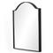 Alexis Industrial Loft Black Metal Square Wall Mirror