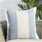 Parque Modern Blue Striped Indoor Outdoor Throw Pillow - 20x20