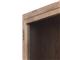 Clarence Rustic Lodge Brown Oak Wood Clear Glass Door Display Case
