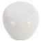 Maxim Stone Modern Classic White Resin Outdoor Drum Side End Table