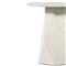 Barley Industrial Loft White Concrete Round Pedestal Outdoor Side Table