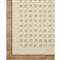 Polly Mid Century Modern Beige Wool Square Patterned Rug - 3&#39;6&quot;x5&#39;6&quot;