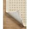 Polly Mid Century Modern Beige Wool Square Patterned Rug - 3&#39;6&quot;x5&#39;6&quot;