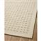 Polly Mid Century Modern Beige Wool Square Patterned Rug - 3&#39;6&quot;x5&#39;6&quot;