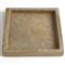 Allegra French Country Antique White Marble Square Decorative Tray