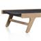 Liana Coastal Beach Natural Teak Wood Dark Grey Woven Rope Outdoor Chaise Lounge