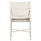 Rosalie Modern Classic Cream Upholstered Taupe Aluminum Outdoor Dining Chair