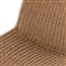 Ivanna Coastal Beach Brown Woven Wicker Outdoor Lounge Chair