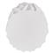 Jenia Coastal Beach White Cast Concrete Round Drum Outdoor Side Table