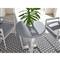 Rianne French Grey Concrete White Aluminum Round Outdoor Bistro Table - 28&quot;W