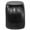 Alex Industrial Loft Black Concrete Oval Outdoor Stool