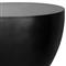 Jason Industrial Loft Black Concrete Drum Outdoor Side Table
