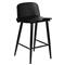 Lou Industrial Loft Black Steel Low Back Outdoor Counter Stool - Set of 2