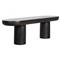 Gino Industrial Loft Black Concrete Outdoor Bench
