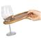 Collette French Country Brown Acacia Wood Wine Appetizer Tray - Set of 4