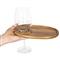 Collette French Country Brown Acacia Wood Wine Appetizer Tray - Set of 4