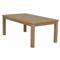 Amina Coastal Natural Teak Wood Rectangular Outdoor Coffee Table