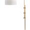 Arc Regency Natural Brass Steel Adjustable Arched Floor Lamp