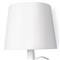 Hope Modern Classic White Steel Wallchiere Sconce