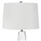 Angelica Hollywood Regency Clear Crystal Bedside Table Lamp