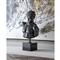 John-Richard Modern Classic Black Greek Bust Marble Stand Sculpture