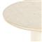 Gary French Country Cream Marble Top Iron Base Round Dining Table - Small - 38&quot;W