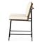 Inno Industrial Loft White Performance Seat Black Iron Frame Counter Stool